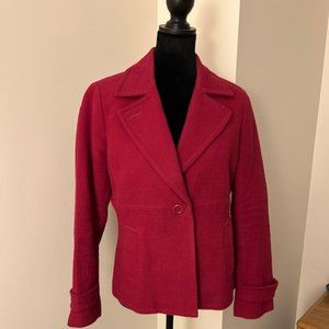 Talbots Cranberry/Red Blazer - Size 10